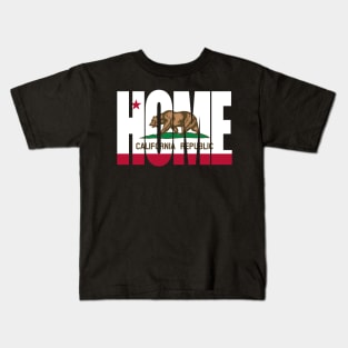 California Home - State Flag Kids T-Shirt